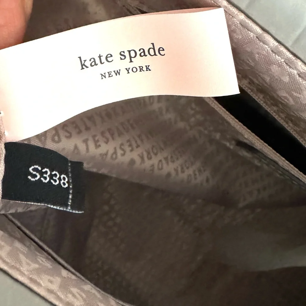 🆕 Kate Spade Patent Constance Large Shoulder Bag Gray
